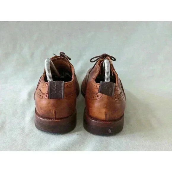Rag Bone Grenson Brogue Oxford Dress Shoes Leather England Sz 9 Brown Distressed main image 14